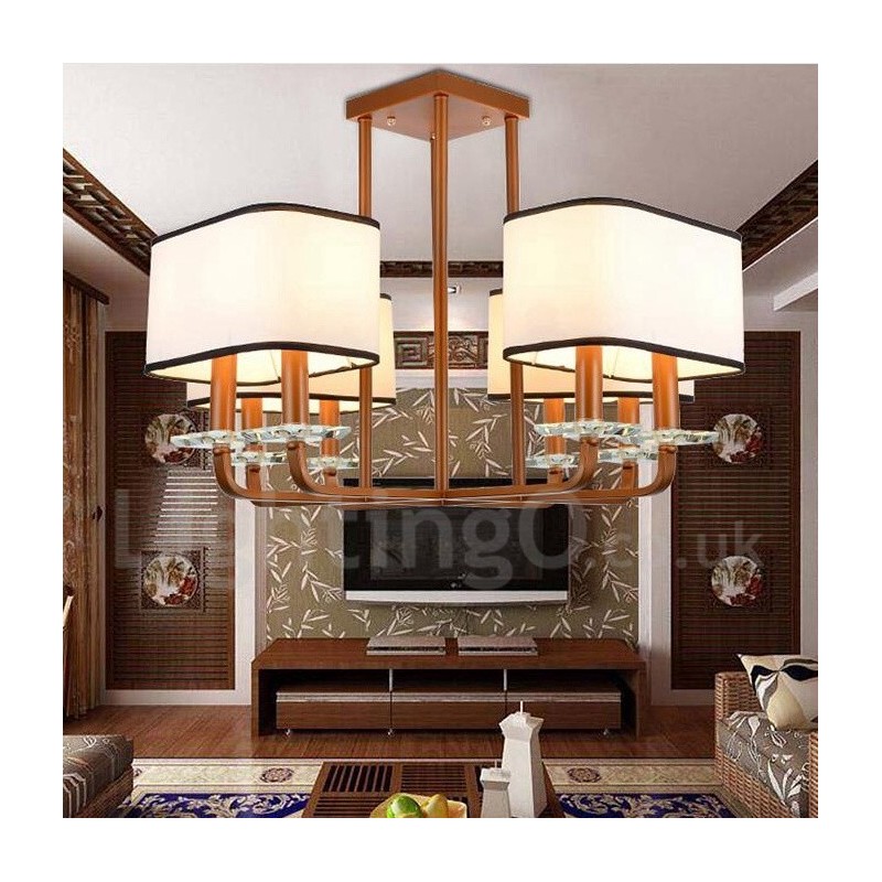 Moderní současná 8 světelná jednovrstvá lustrová lampa