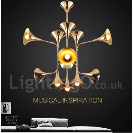 12 Light Lustr Lampa Moderní Současný styl Světlo 12 Light Lustr Lampa Moderní Současný styl Světlo