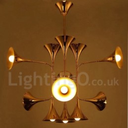 12 Light Lustr Lampa Moderní Současný styl Světlo