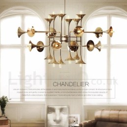 24 Light Lustr Lampa Moderní Současný styl Světlo