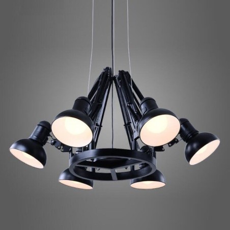 6 Lehká moderní současná jednořadá lustrová lampa 6 Lehká moderní současná jednořadá lustrová lampa