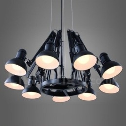9 Lehké Moderní Současná jednořadá lustrová lampa Světlo