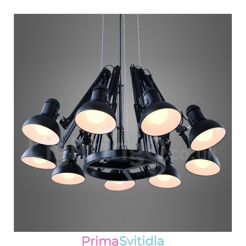 9 Lehké Moderní Současná jednořadá lustrová lampa Světlo