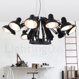 12 Lehké Moderní Současná jednopatrová lustrová lampa Světlo