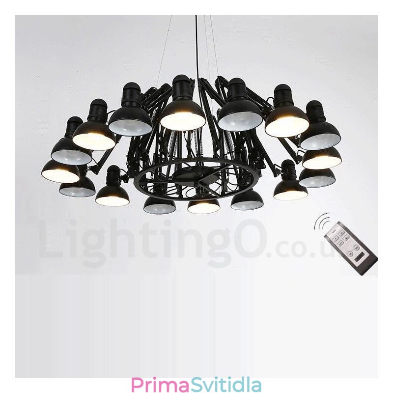 16 Lehké Moderní Současná jednořadá lustrová lampa Světlo