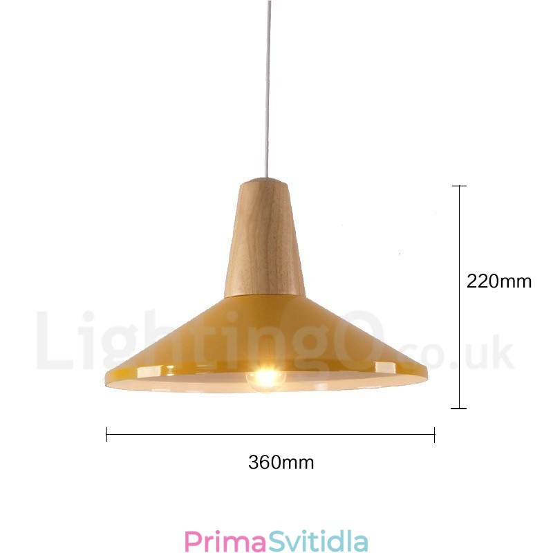 1 Světlo Moderní moderní dřevěné závěsné svítidlo
