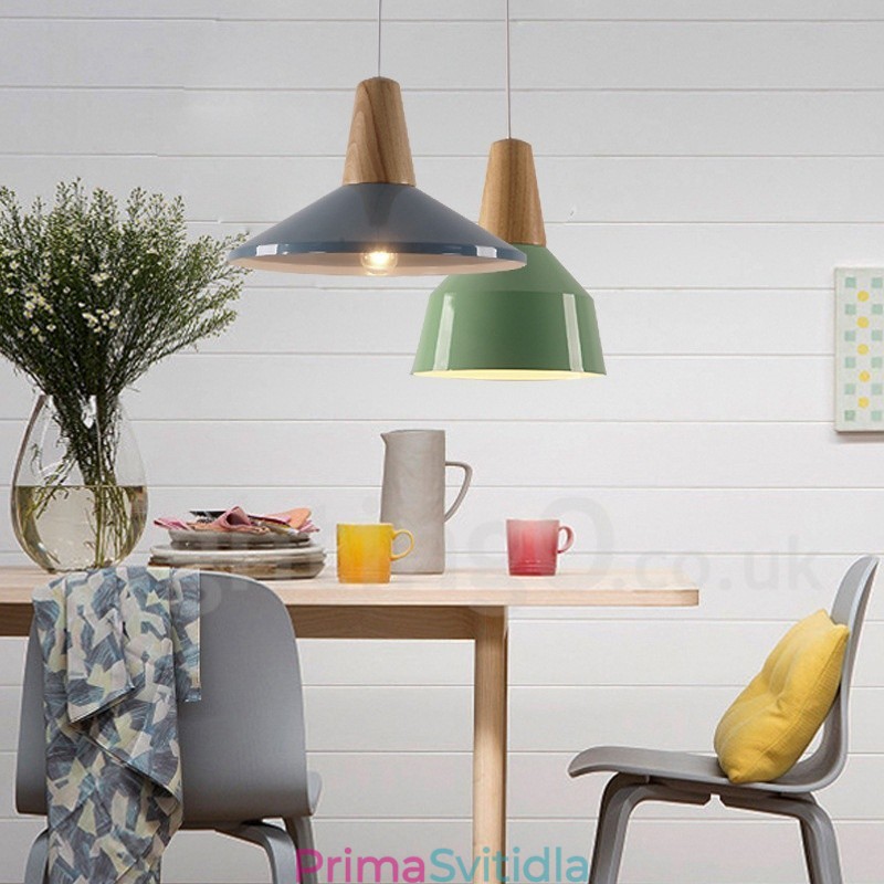 1 Světlo Moderní moderní dřevěné závěsné svítidlo