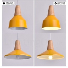 1 Světlo Moderní moderní dřevěné závěsné svítidlo