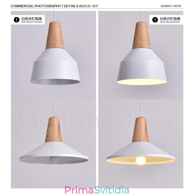 1 Světlo Moderní moderní dřevěné závěsné svítidlo