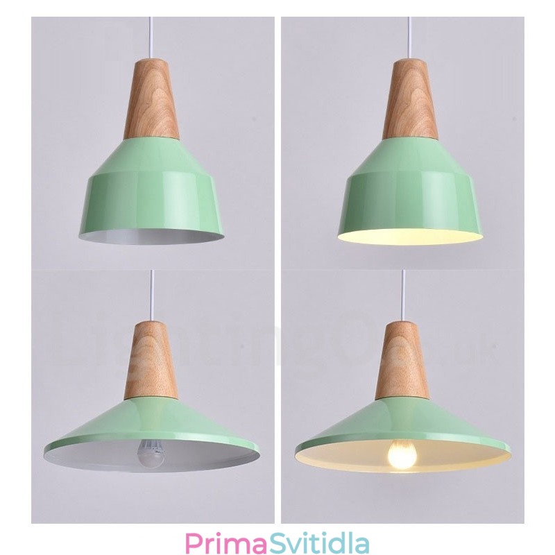 1 Světlo Moderní moderní dřevěné závěsné svítidlo