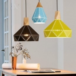 Dřevo 1 Light Moderní současné kovové závěsné svítidlo