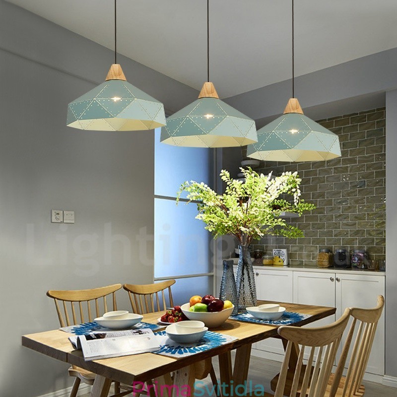 Dřevo 1 Light Moderní současné kovové závěsné svítidlo