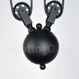 2 Light Country Vintage kovové závěsné svítidlo