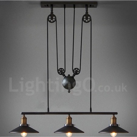 3 Light Country Vintage kovové závěsné svítidlo 3 Light Country Vintage kovové závěsné svítidlo