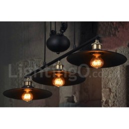 3 Light Country Vintage kovové závěsné svítidlo