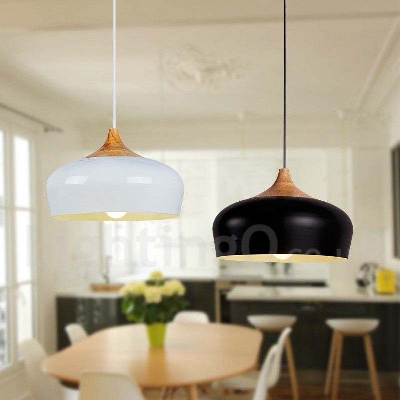 1 Světlo Moderní moderní dřevěné závěsné svítidlo