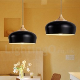 1 Světlo Moderní moderní dřevěné závěsné svítidlo