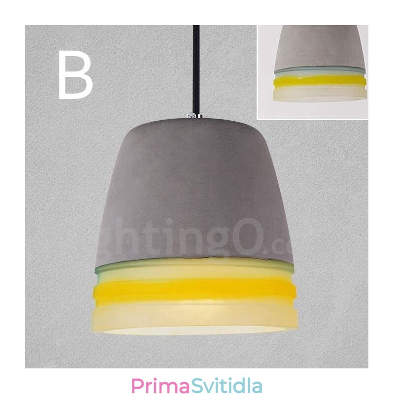 1 Light Vintage Concrte Závěsné svítidlo