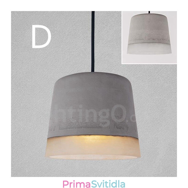 1 Light Vintage Concrte Závěsné svítidlo