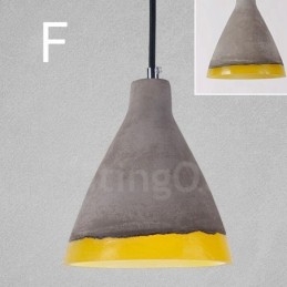 1 Light Vintage Concrte Závěsné svítidlo