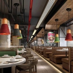Moderní Contemporary Wood Multi Colors Concrte závěsné světlo