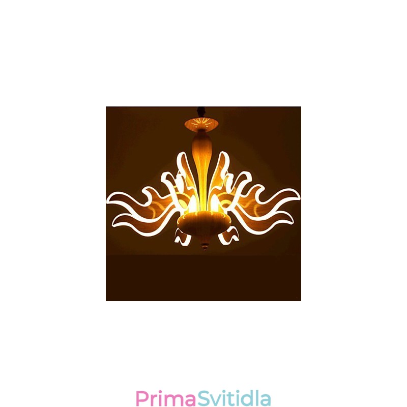 Akrylový čínský jednoduchý lustr The Art Of Imitation Wood Grain imported