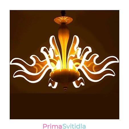 Akrylový čínský jednoduchý lustr The Art Of Imitation Wood Grain imported