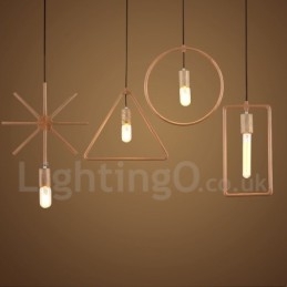 1 Light Rustic Lodge Dřevěné závěsné světlo