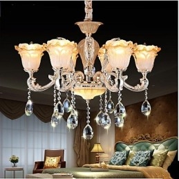 Závěsná lampa European Style Retro Crystal Závěsná lampa Americange