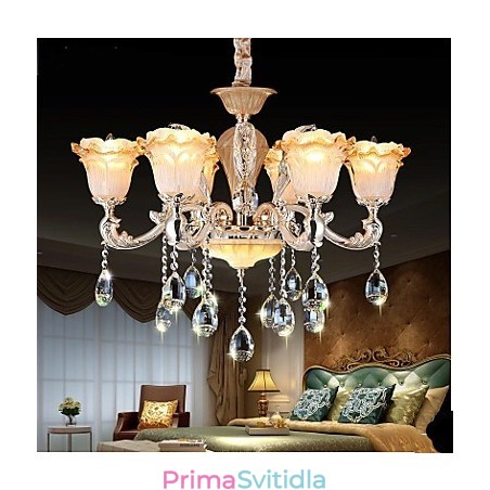 Závěsná lampa European Style Retro Crystal Závěsná lampa Americange Závěsná lampa European Style Retro Crystal Závěsná lampa Americange