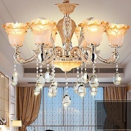 Závěsná lampa European Style Retro Crystal Závěsná lampa Americange