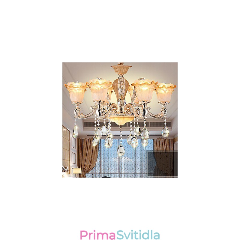 Závěsná lampa European Style Retro Crystal Závěsná lampa Americange