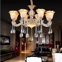 Závěsná lampa European Style Retro Crystal Závěsná lampa Americange