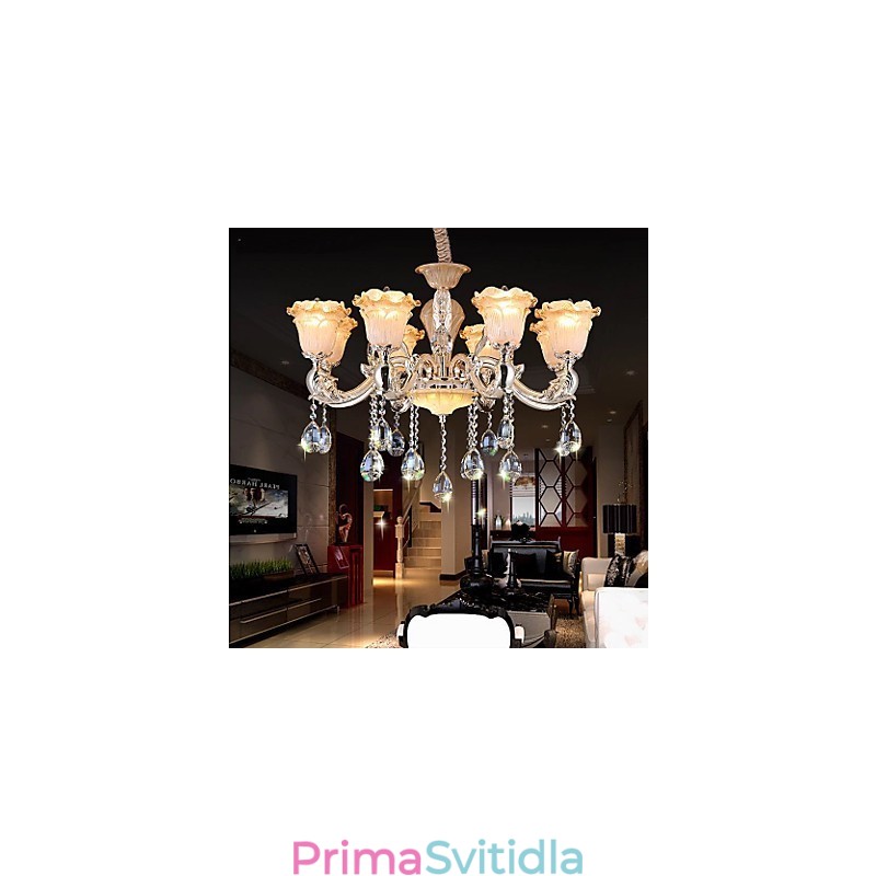 Závěsná lampa European Style Retro Crystal Závěsná lampa Americange