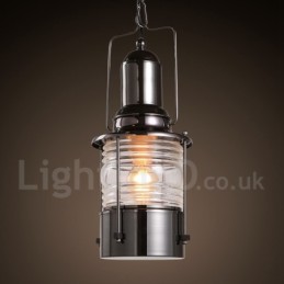 Retro Vintage 1 Light Lucerna Měděné závěsné světlo