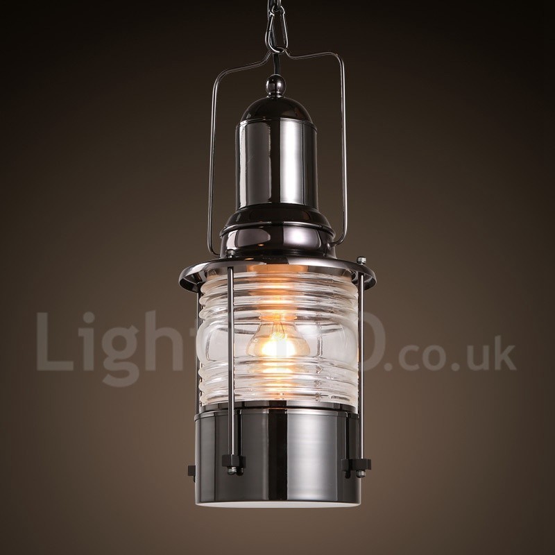 Retro Vintage 1 Light Lucerna Měděné závěsné světlo