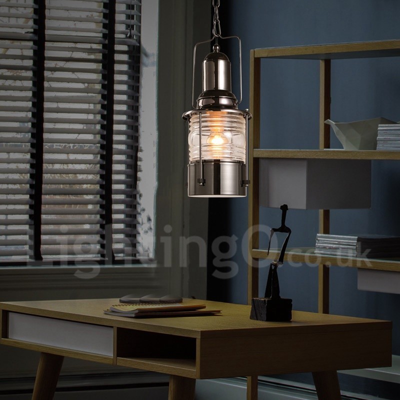 Retro Vintage 1 Light Lucerna Měděné závěsné světlo