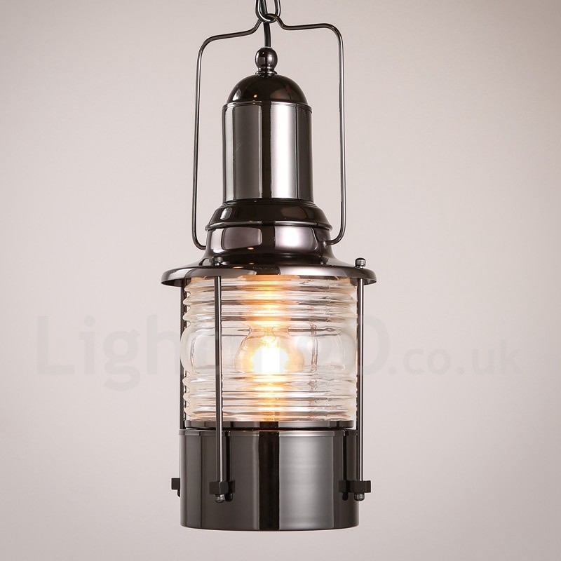 Retro Vintage 1 Light Lucerna Měděné závěsné světlo