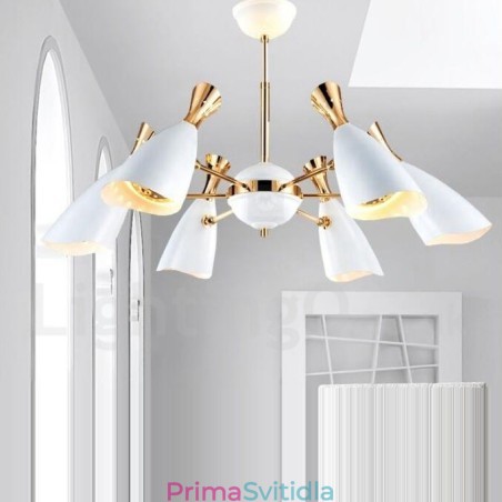 Moderní současná lustrová lampa se 6 světly Moderní současná lustrová lampa se 6 světly