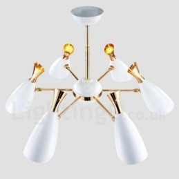 Moderní současná lustrová lampa se 6 světly