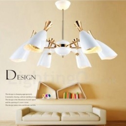 Moderní současná lustrová lampa se 6 světly