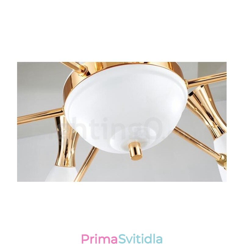 Moderní současná lustrová lampa se 6 světly