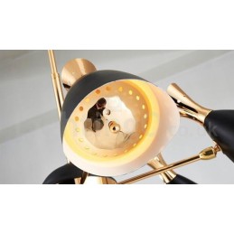 Moderní současná lustrová lampa s 8 světly