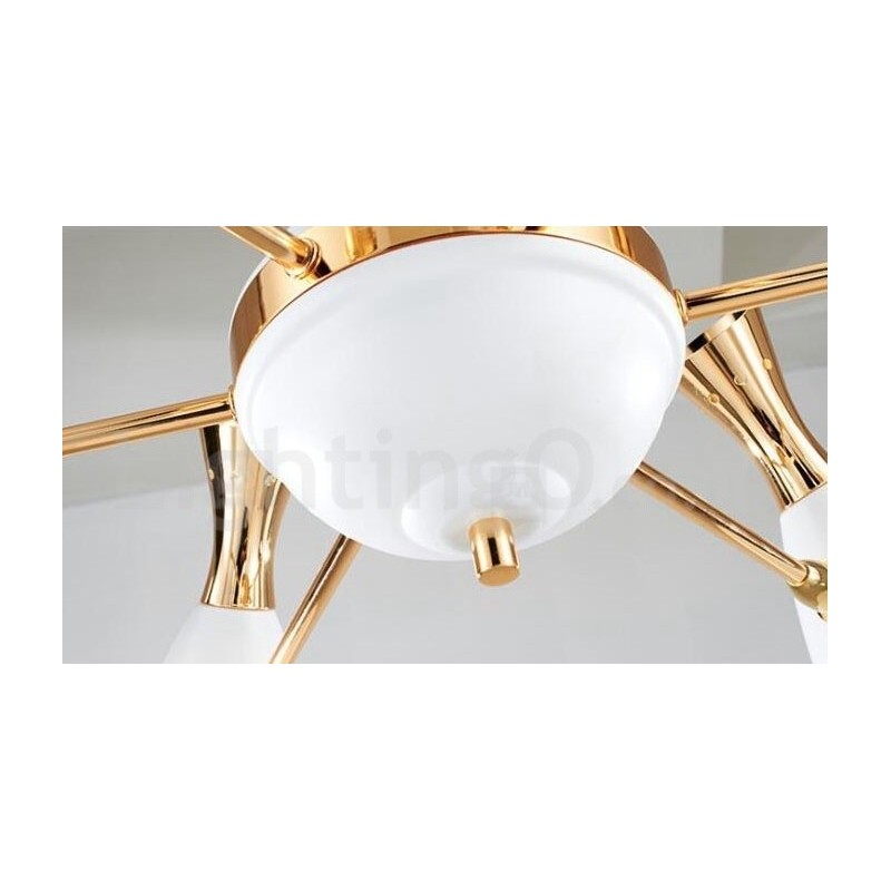 Moderní současná lustrová lampa s 8 světly