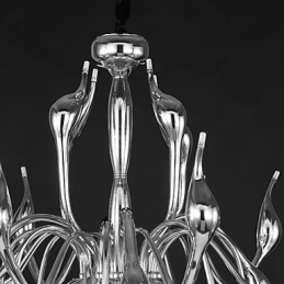 Moderní lustrové světlo 18 světel G4 Chrome Finish