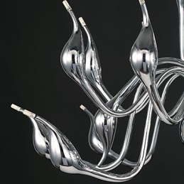 Moderní lustrové světlo 18 světel G4 Chrome Finish