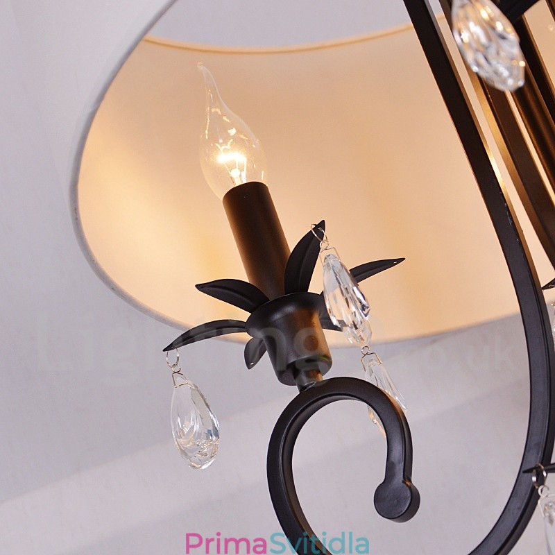Rustic Lodge Kovový Drum Pendant Light