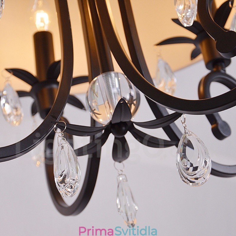 Rustic Lodge Kovový Drum Pendant Light