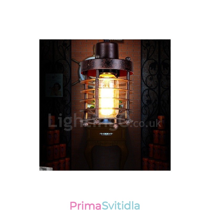 1 Světlo Retro Vintage měděné závěsné světlo