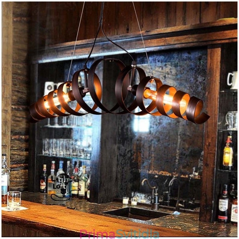 Retro Iron Lamp Moderní minimalistický lustr v průmyslovém stylu